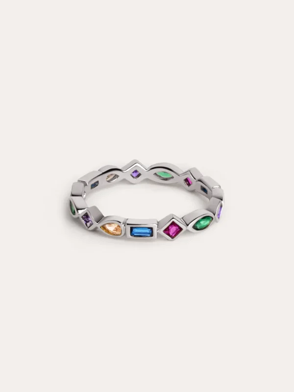 Online SINGULARU Anillo Cascade Plata