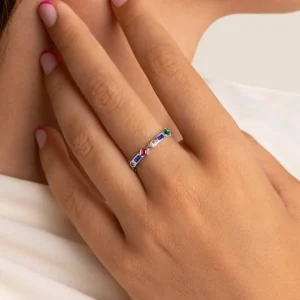 Online SINGULARU Anillo Cascade Plata