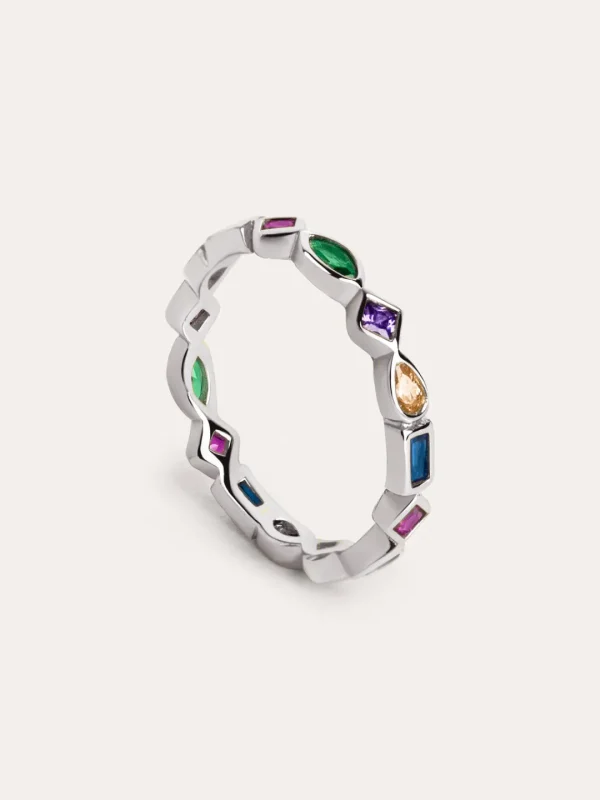 Online SINGULARU Anillo Cascade Plata