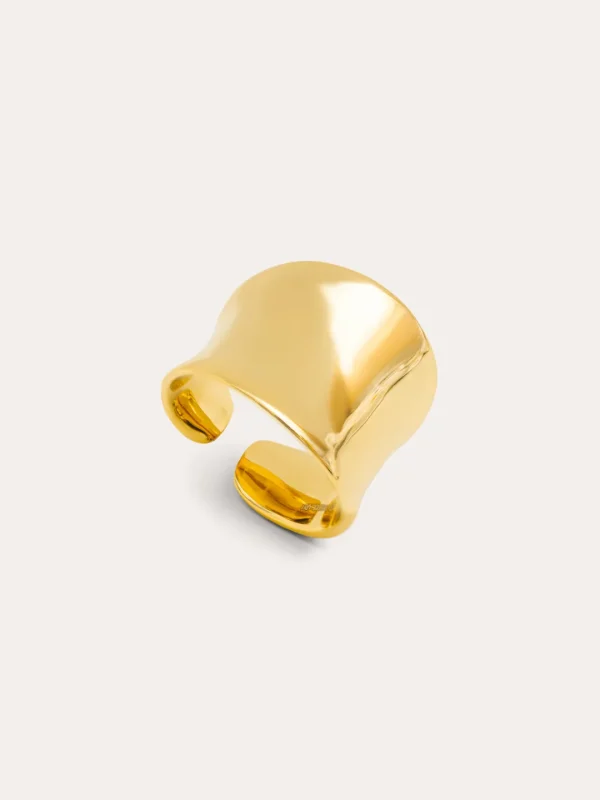 Clearance SINGULARU Anillo Dasy Boho Baño Oro
