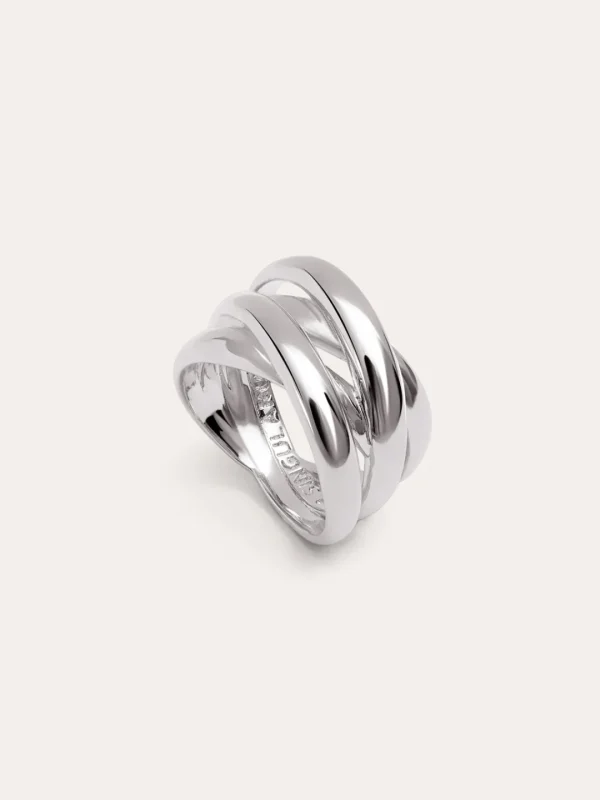 Fashion SINGULARU Anillo Double Cross