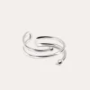 Discount SINGULARU Anillo Double Dot Plata