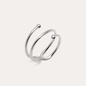 Discount SINGULARU Anillo Double Dot Plata