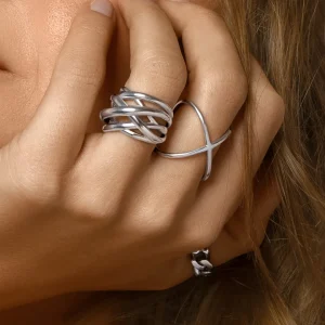 Clearance SINGULARU Anillo 4Ever Plata