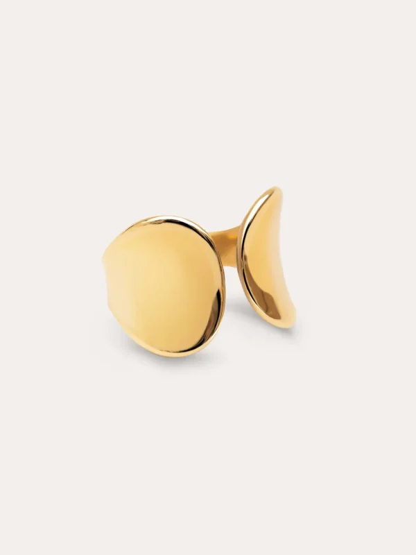 Sale SINGULARU Anillo Honey Acero Baño Oro