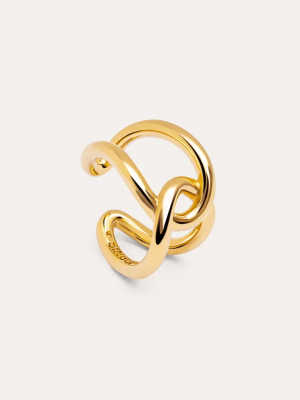 Outlet SINGULARU Anillo One Link Baño Oro