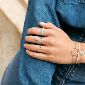 Online SINGULARU Anillo Peak Plata