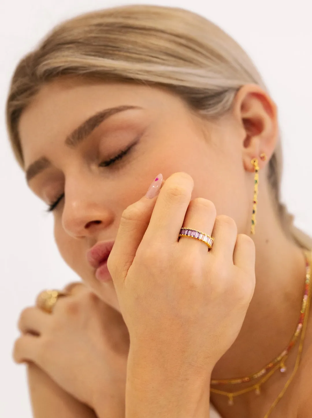 Best SINGULARU Anillo Sia Colors Plata Baño Oro