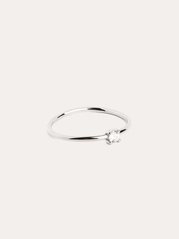 Clearance SINGULARU Anillo Single Spark Plata