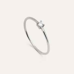 Clearance SINGULARU Anillo Single Spark Plata
