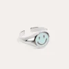 Online SINGULARU Anillo Smiley Sky Enamel