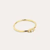 New SINGULARU Anillo Trini Spark Plata Baño Oro