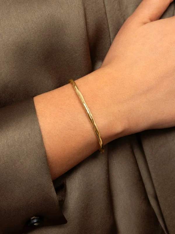Sale SINGULARU Brazalete Cane Baño Oro