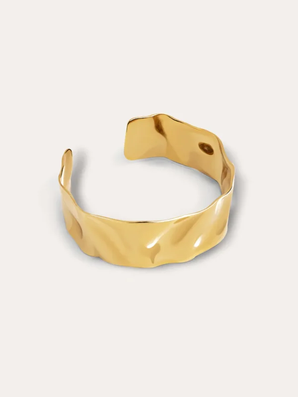 Sale SINGULARU Brazalete Marea Acero Baño Oro