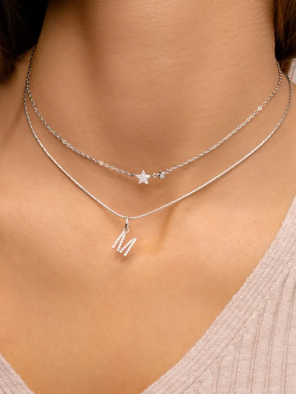 Online SINGULARU Charm Letter Spark Plata