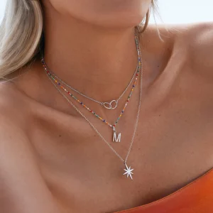 Online SINGULARU Charm Letter Spark Plata