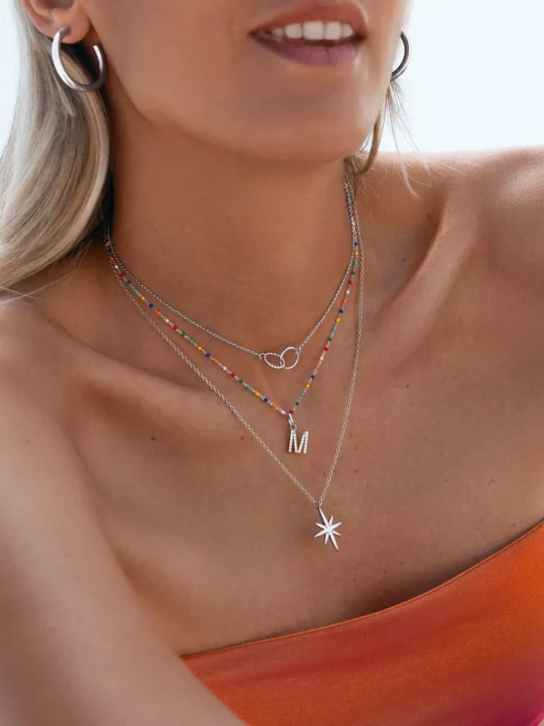 Online SINGULARU Charm Letter Spark Plata