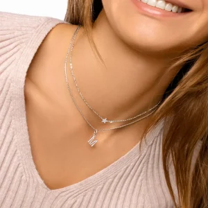 Online SINGULARU Charm Letter Spark Plata