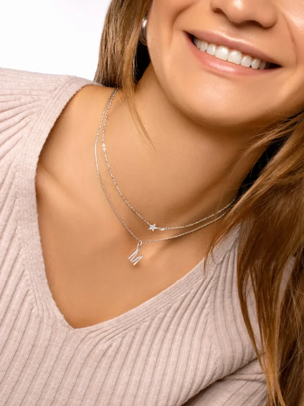 Online SINGULARU Charm Letter Spark Plata