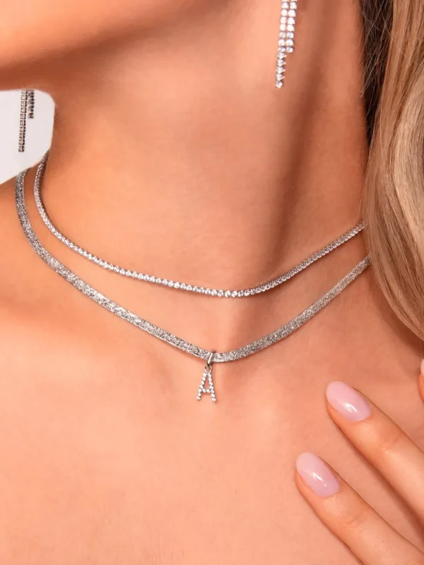 Online SINGULARU Charm Letter Spark Plata