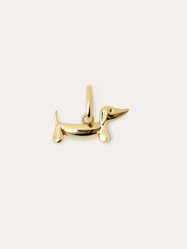 Best SINGULARU Charm Mini Perro Teckel Enamel Sky Baño Oro