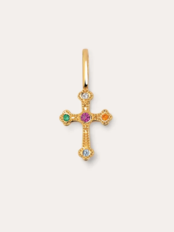 New SINGULARU Charm Mónica Cruz Plata Baño Oro