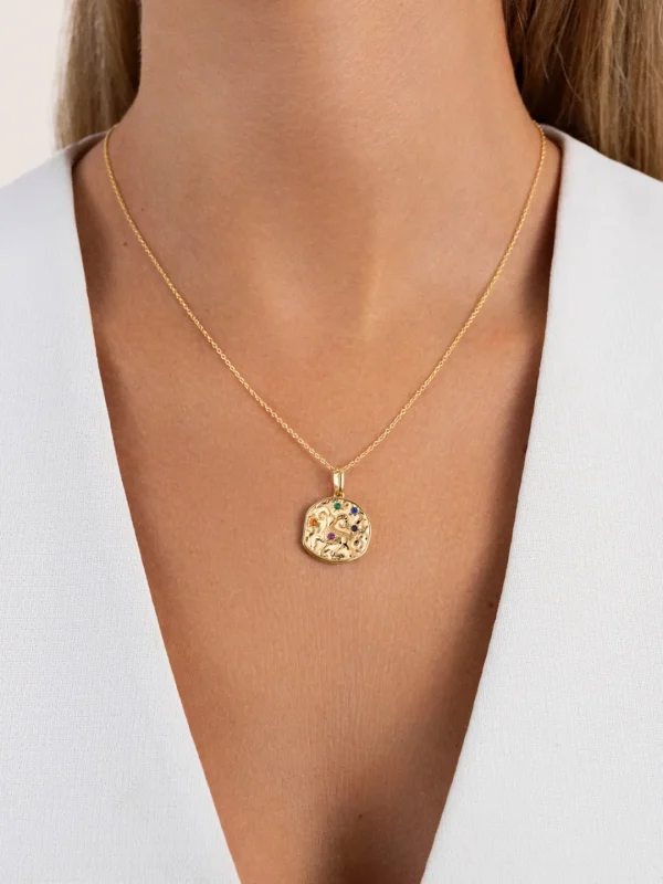 Clearance SINGULARU Charm Organic Colors Zodiaco Baño Oro