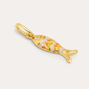 Hot SINGULARU Charm Pez Color Baño Oro