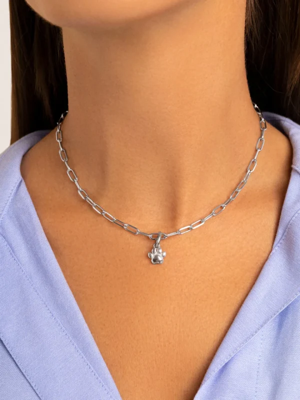 Hot SINGULARU Charm Simple Paw Plata
