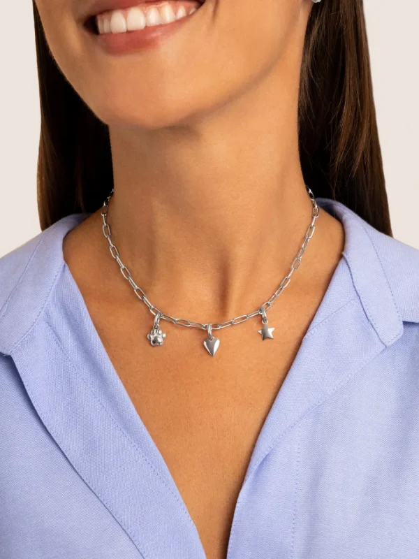 Hot SINGULARU Charm Simple Paw Plata