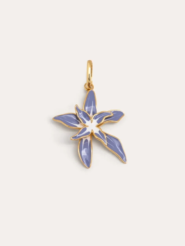 Fashion SINGULARU Charm Summer Flower Baño Oro