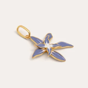 Fashion SINGULARU Charm Summer Flower Baño Oro