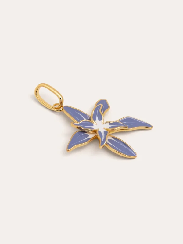 Fashion SINGULARU Charm Summer Flower Baño Oro