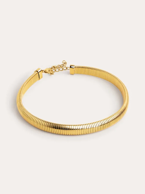 Online SINGULARU Choker Belt Acero Baño Oro