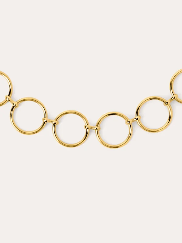New SINGULARU Choker Circles & Circles Acero Baño Oro