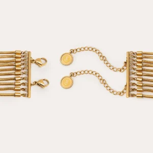 Clearance SINGULARU Choker Cleopatra Premium Acero Baño Oro