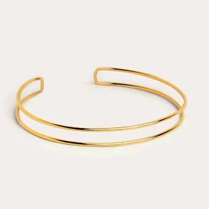 Discount SINGULARU Choker Double Ring Baño Oro