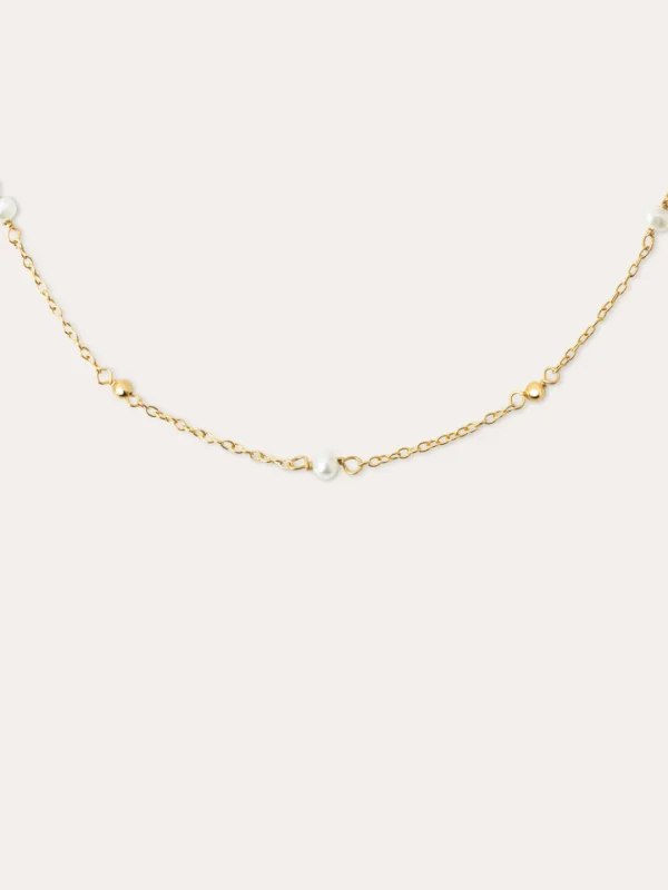 Sale SINGULARU Collar Bahia Pearls Plata Baño Oro