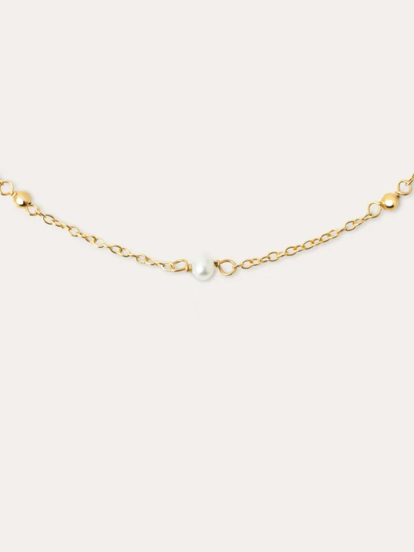 Sale SINGULARU Collar Bahia Pearls Plata Baño Oro