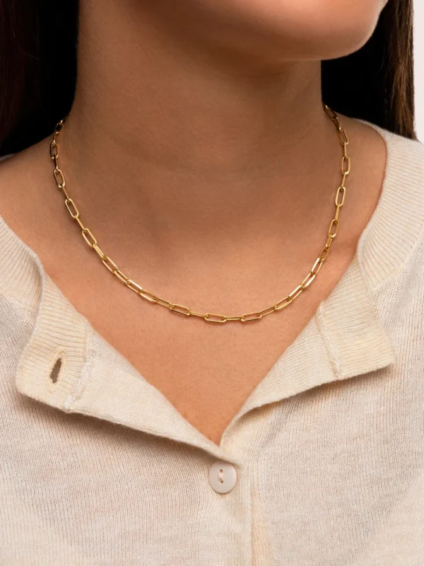Sale SINGULARU Collar Chic Acero Baño Oro