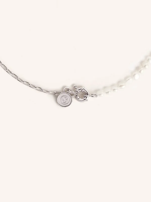 Best SINGULARU Collar Chic Pearl Acero