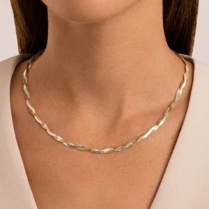 Sale SINGULARU Collar Lisse Twister Acero Mix