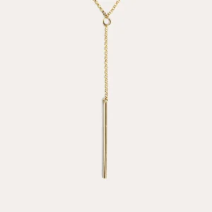 Outlet SINGULARU Collar Y Stick Plata Baño Oro