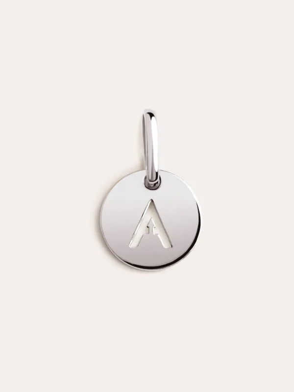 Sale SINGULARU Mini Medallion Letter Plata