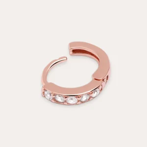 Best SINGULARU Pendiente Suelto Aro Cleo M Plata Baño Oro Rosa