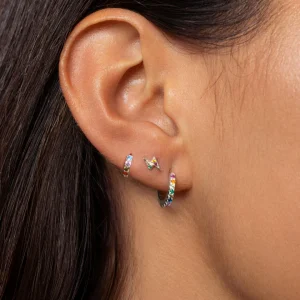 Discount SINGULARU Pendiente Suelto Aro Cleo S Colors Plata