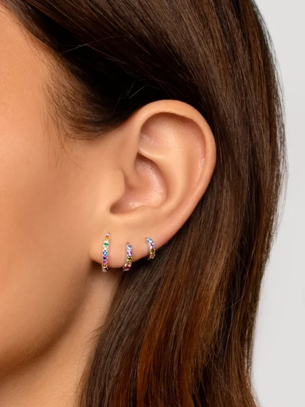 Discount SINGULARU Pendiente Suelto Aro Cleo S Colors Plata