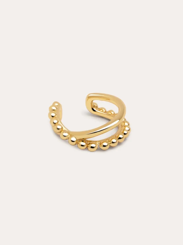 Discount SINGULARU Pendiente Suelto Ear Cuff Nina Plata Baño Oro