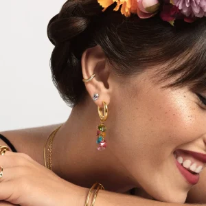 New SINGULARU Pendiente Suelto Ear Cuff Hailey Baño Oro