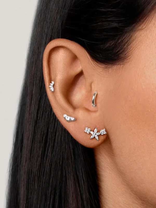 Sale SINGULARU Pendiente Suelto Freesia Spark Plata